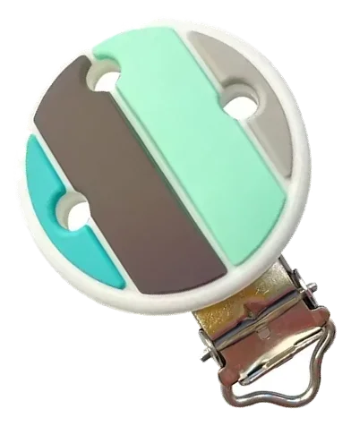Clip rond embossé - Silicone — modèle 2/19