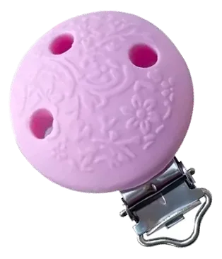 Clip rond embossé - Silicone — modèle 6/19