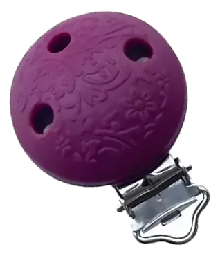 Clip rond embossé - Silicone — modèle 1/19