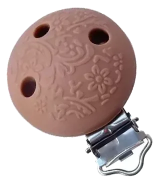 Clip rond embossé - Silicone — modèle 4/19